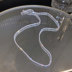 Sparkling 925 Sterling Silver Chain – Necklace & Bracelet Set | Syleane