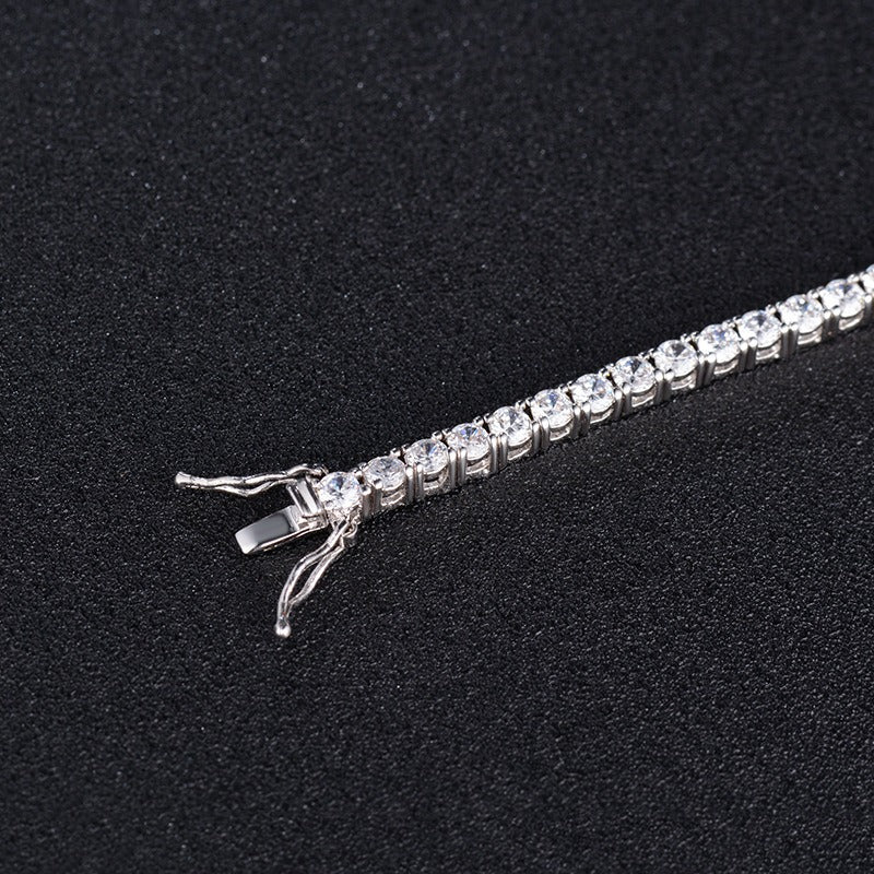 Sparkling CZ Tennis Bracelet in 925 Sterling Silver - Syleane