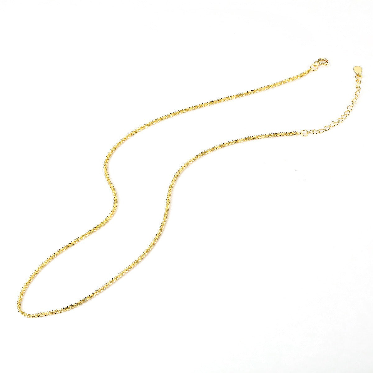 Sparkling 925 Sterling Silver Chain – Necklace & Bracelet Set | Syleane