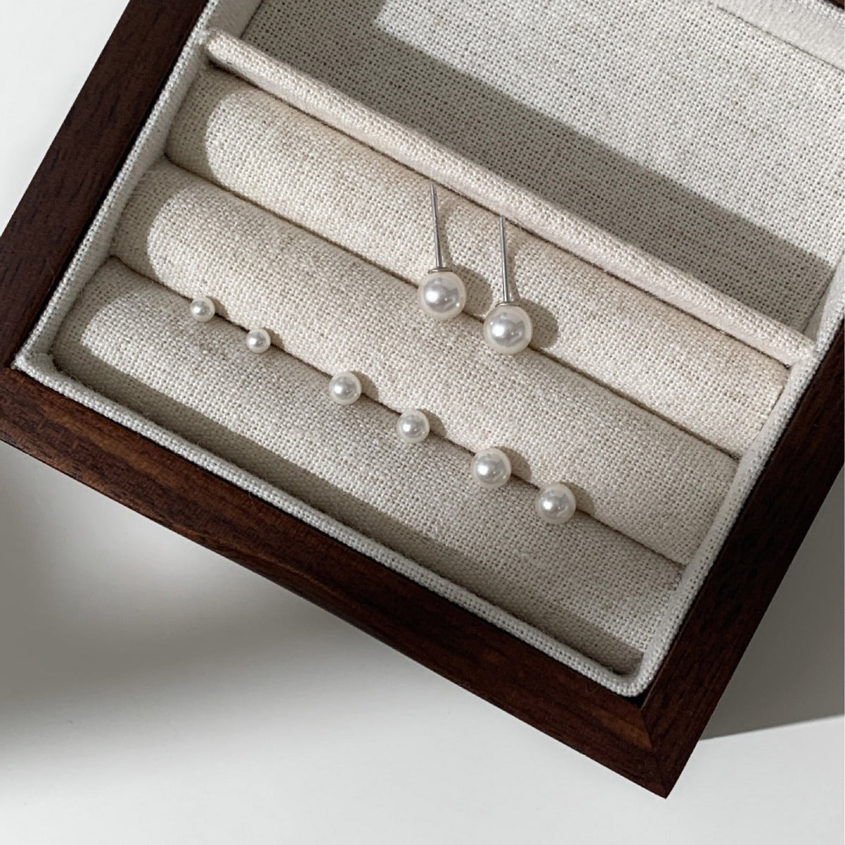 Tiny Pearl Stud Earrings in 925 Sterling Silver – Syleane
