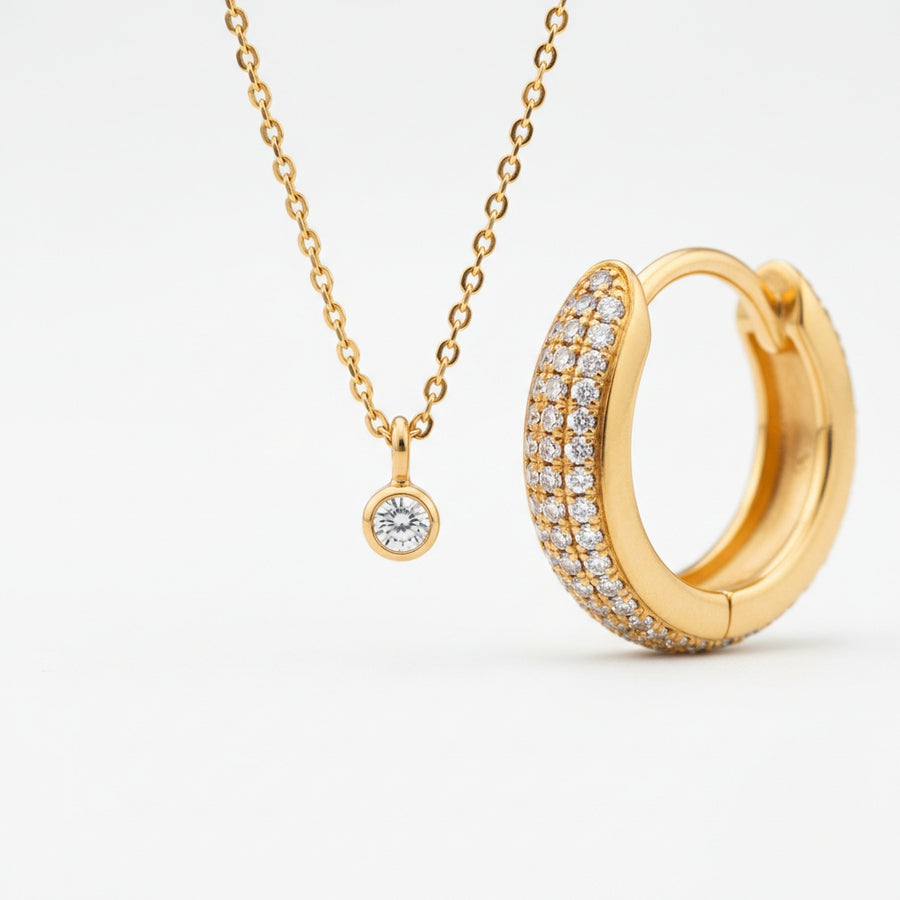 Close-up of Syleane jewellery details