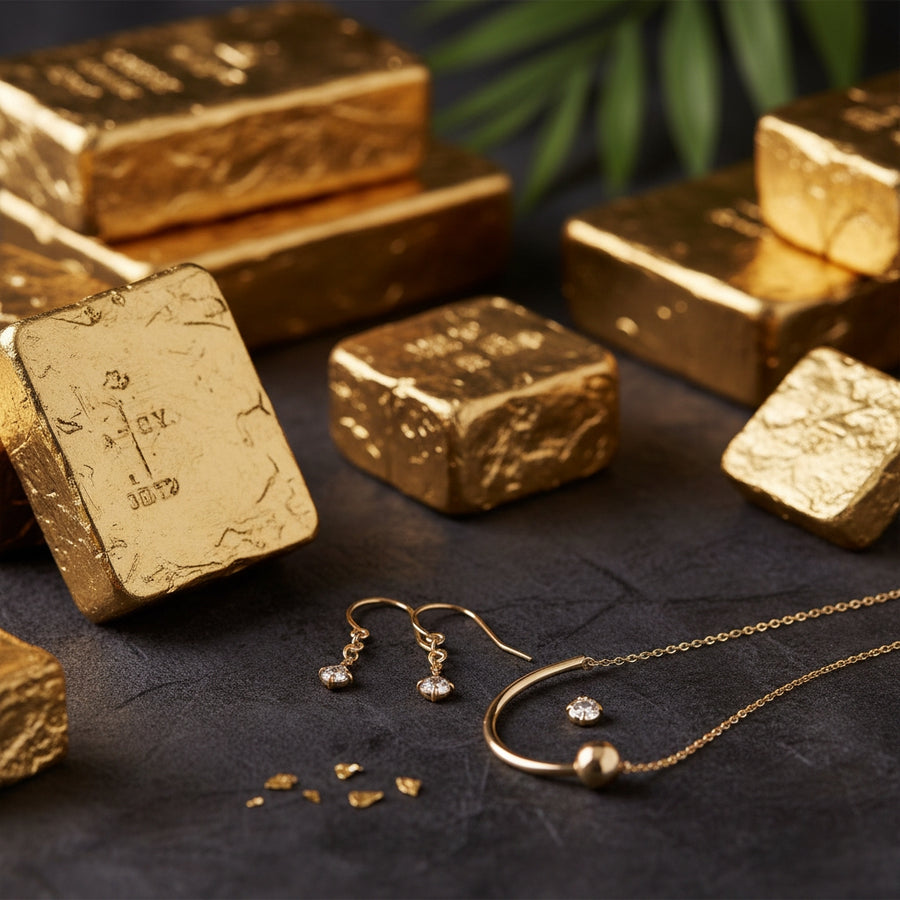 Close-up of Syleane jewellery details